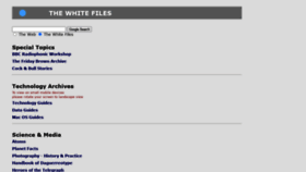 What Whitefiles.org website looked like in 2020 (3 years ago)