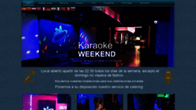 What Weekendkaraoke.com website looked like in 2020 (3 years ago)