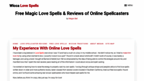 What Wicca-love-spells.com website looked like in 2020 (3 years ago)