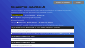What Wpsandbox.net website looked like in 2020 (5 years ago)