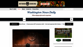 What Washingtonnewsdaily.com website looked like in 2020 (4 years ago)