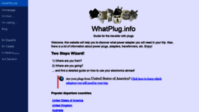What Whatplug.info website looked like in 2020 (3 years ago)