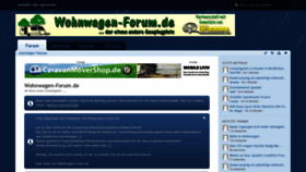 What Wohnwagen-forum.de website looked like in 2020 (3 years ago)