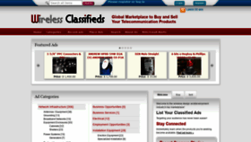 What Wirelessclassifieds.com website looked like in 2020 (3 years ago)
