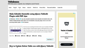 What Webslesson.info website looked like in 2020 (5 years ago)