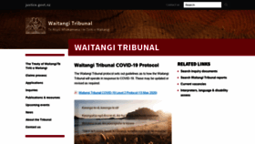 What Waitangitribunal.govt.nz website looked like in 2020 (3 years ago)