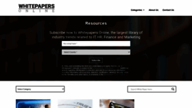 What Whitepapers.online website looked like in 2020 (5 years ago)