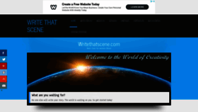What Writethatscene.com website looked like in 2020 (3 years ago)