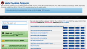 What Webcookies.org website looked like in 2020 (6 years ago)
