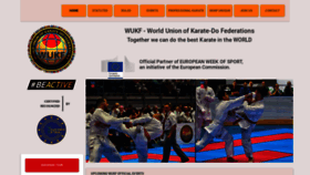 What Wukf-karate.org website looked like in 2020 (3 years ago)