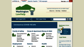 What Washingtonlawhelp.org website looked like in 2020 (3 years ago)