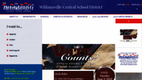 What Williamsvillek12.org website looked like in 2020 (3 years ago)