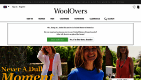What Woolovers.com website looked like in 2020 (3 years ago)