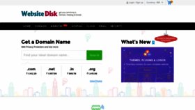 What Websitedisk.com website looked like in 2020 (3 years ago)