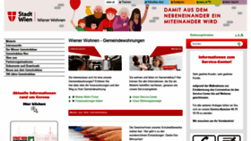 What Wienerwohnen.at website looked like in 2020 (3 years ago)