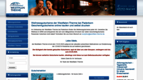 What Westfalentherme-shop.de website looked like in 2020 (3 years ago)