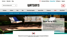 What Watsons.com website looked like in 2020 (3 years ago)