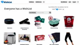 What Wishlist.com website looked like in 2020 (3 years ago)