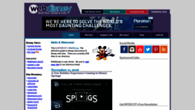 What Webdisney.com website looked like in 2020 (3 years ago)