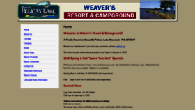What Weaversresort.com website looked like in 2020 (3 years ago)