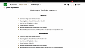 What Webbroker.td.com website looked like in 2020 (5 years ago)