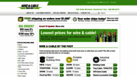 What Wireandcableyourway.com website looked like in 2020 (3 years ago)