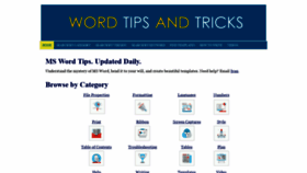 What Wordtipsandtricks.com website looked like in 2020 (3 years ago)