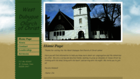 What Westdubuque2ndchurchofchrist.org website looked like in 2020 (3 years ago)