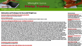 What Weightlosshelptoday.com website looked like in 2020 (3 years ago)