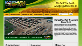 What Wiemanauction.com website looked like in 2020 (3 years ago)