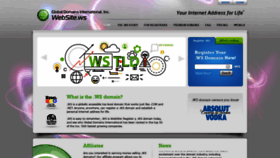 What Website.ws website looked like in 2020 (3 years ago)