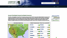 What Weather-forecast.com website looked like in 2020 (3 years ago)