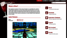 What Winehq.org website looked like in 2020 (3 years ago)