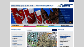 What Worms.de website looked like in 2020 (3 years ago)