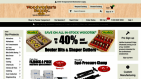 What Woodworker.com website looked like in 2020 (3 years ago)