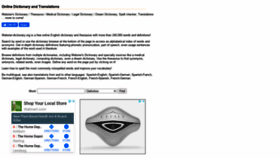 What Webster-dictionary.org website looked like in 2020 (5 years ago)