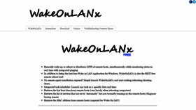 What Wakeonlanx.com website looked like in 2020 (3 years ago)