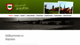 What Wacken.de website looked like in 2020 (3 years ago)