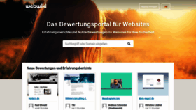 What Webwiki.de website looked like in 2020 (3 years ago)