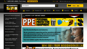 What Woodworkerexpress.com website looked like in 2020 (3 years ago)