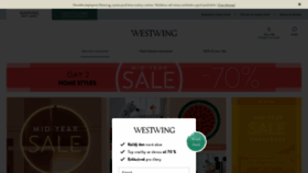 What Westwing.cz website looked like in 2020 (3 years ago)