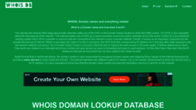 What Whoislookupdb.com website looked like in 2020 (3 years ago)