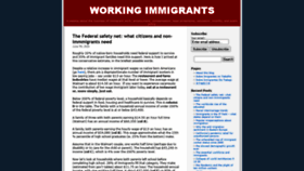 What Workingimmigrants.com website looked like in 2020 (3 years ago)