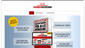 What Wunschgutschein.de website looked like in 2020 (3 years ago)