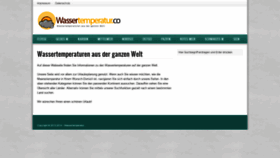What Wassertemperatur.co website looked like in 2020 (3 years ago)