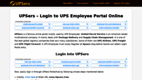 What Www-upsers.com website looked like in 2020 (3 years ago)