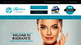 What Woodlandsradiancespa.com website looked like in 2020 (3 years ago)