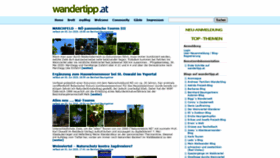 What Wandertipp.at website looked like in 2020 (3 years ago)