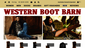 What Westernbootbarn.com.au website looked like in 2020 (3 years ago)