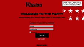 What Winstoncigarettes.com website looked like in 2020 (3 years ago)